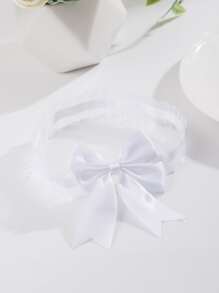 1 cái nơ nữ trang trí cô dâu thời trang Garter cho tiệc cưới - trắng - Xem 3