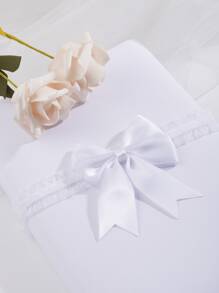1 cái nơ nữ trang trí cô dâu thời trang Garter cho tiệc cưới - trắng - Xem 7