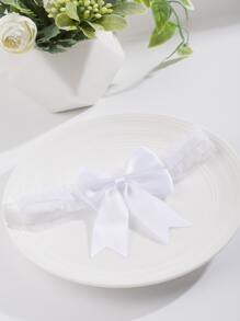 1 cái nơ nữ trang trí cô dâu thời trang Garter cho tiệc cưới - trắng - Xem 4