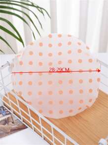 1pc Polka Dot Pattern Waterproof Shower Cap - Multicolor - View 2