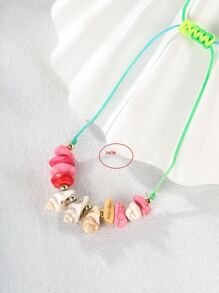 Pulsera concha & con diseño de cuenta - Multicolor - Ver 3