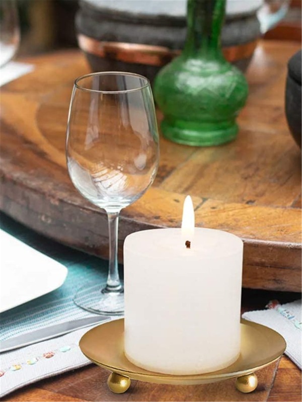 3pcs Ball Decor Iron Candle Holder SHEIN USA