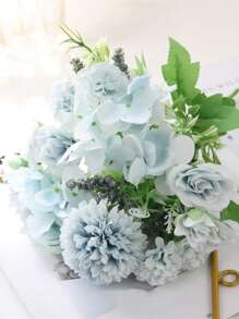1pc Artificial Flower Bouquet - Blue - View 4
