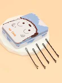 100入組極簡風格邊夾 - 彩色 - 查看 2