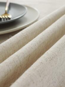1入組流蘇邊桌布 - 米色 - 查看 3