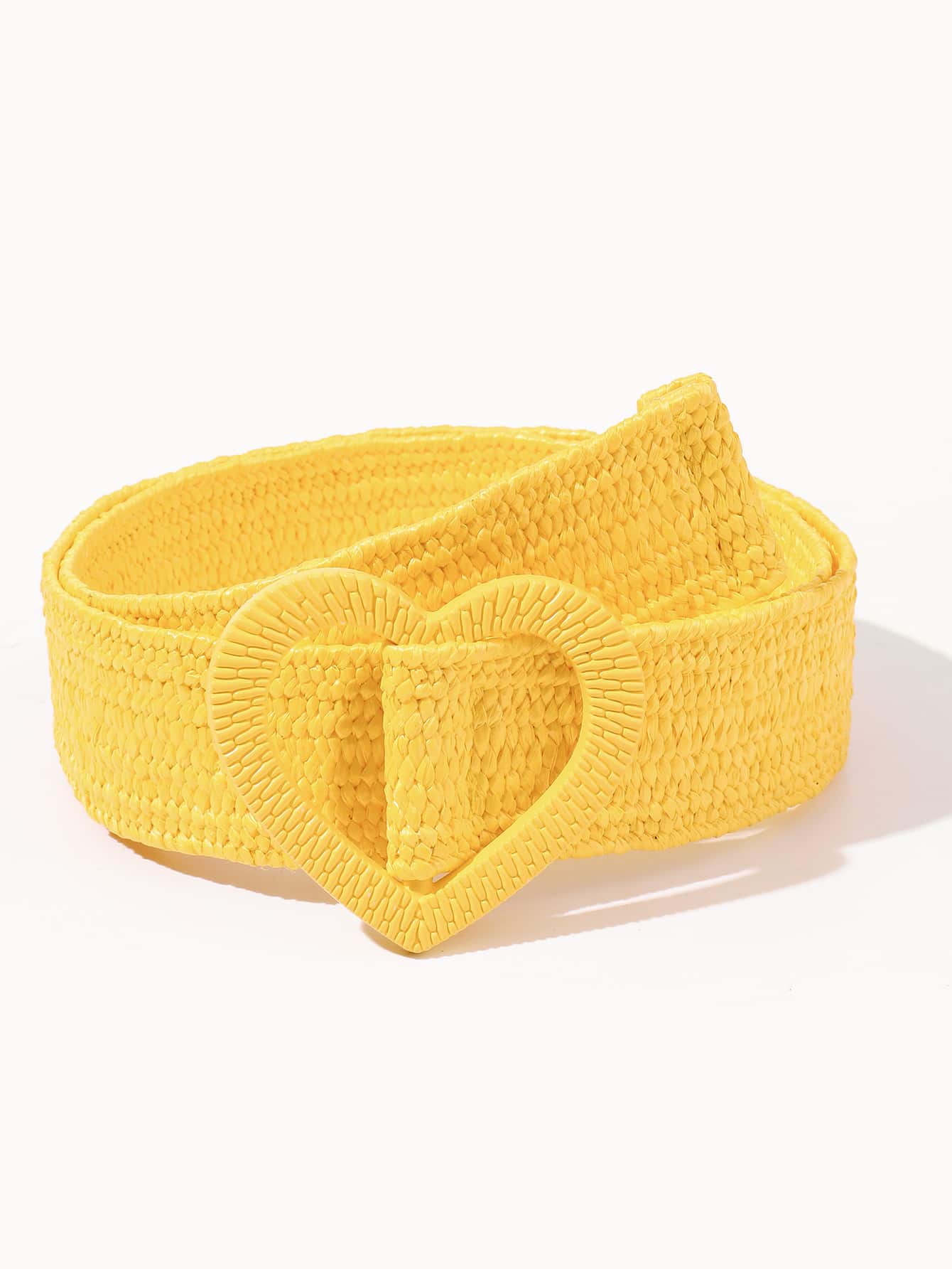 心形搭扣編織腰帶