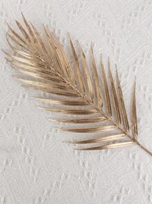 2 件人造叶子、假植物、秋季装饰、房间、书桌、花园装饰、房间装饰用品、情人节、礼物 - 金色 - 查看 2