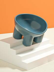 1入組卡通設計寵物碗 - 藏蓝色 - 查看 2