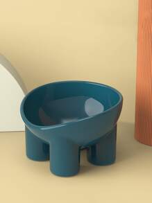 1入組卡通設計寵物碗 - 藏蓝色 - 查看 4