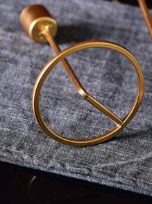 1 giá đỡ nến đồng màu - Vàng - Xem 3