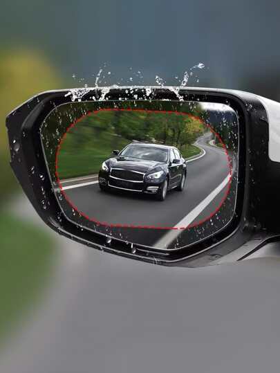 2pcs Car Rear View Mirror Anti-rain Film