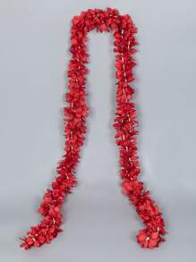 1/3PCS Hoa anh đào nhân tạo dạng dây leo thêu hoa, trang trí nhà 2 mét, trang trí địa điểm tổ chức tiệc cưới, treo tường phòng tắm, trang trí sân vườn ngoài trời, trang trí tiệc sinh nhật, trang trí ngày lễ tình nhân và năm mới - Đỏ - Xem 6