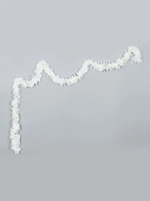 1/3/5/10支装人造樱花藤蔓刺绣花环，2米长，适用于家居装饰、婚礼场地装饰、房间/浴室墙面装饰、户外花园装饰、生日派对装饰、情人节和新年装饰 - 白色 - 查看 4