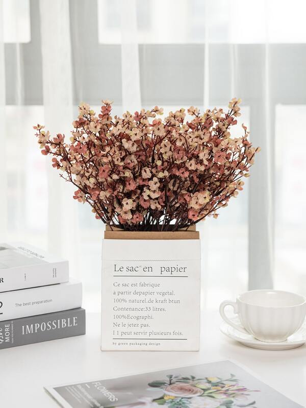 1/3/6 piezas Flores artificiales Bouquet de Gypsophila, plantas falsas de seda, decoración de habitación, decoración de otoño, decoración de centros de mesa, ramo de novia, decoración de boda, materiales para corona DIY, materiales de decoración de fiesta de cumpleaños, decoración de comedor y sala de estar, jarrón, jardín al aire libre, regalo del Día de San Valentín, Año Nuevo