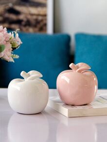 1入組蘋果設計裝飾工藝 - 白色 - 查看 6