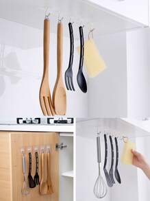 20 piezas Gancho mural transparente - transparente - Ver 4