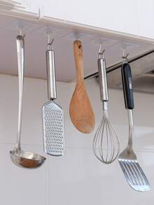 20 piezas Gancho mural transparente - transparente - Ver 6