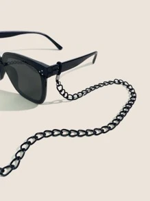 Kính mắt tối giản đường phố Phụ kiện kính mắt cho phụ nữ - màu đen - Xem 2