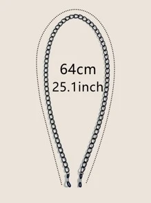 Kính mắt tối giản đường phố Phụ kiện kính mắt cho phụ nữ - màu đen - Xem 6