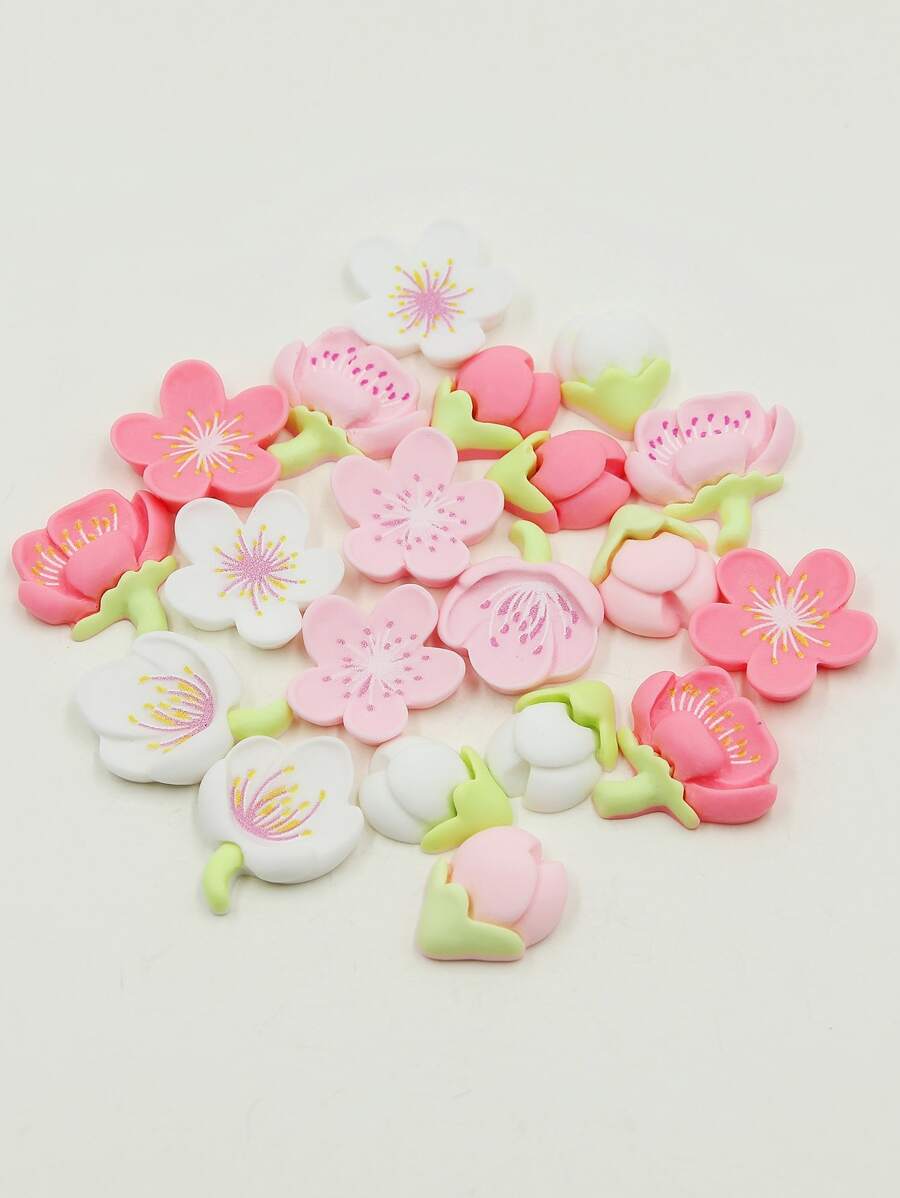 20 pezzi Accessorio per capelli casuale fiore DIY