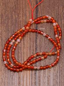 1strand DIY Stone Bead - Red - View 3