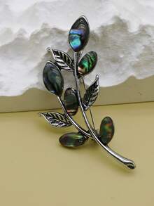 Broche con diseño de hoja - Multicolor - Ver 7