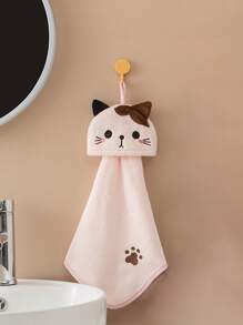 1 pieza Toallita gato de dibujos animados con bordado - Multicolor - Ver 5