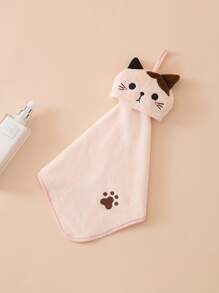 1 pieza Toallita gato de dibujos animados con bordado - Multicolor - Ver 7