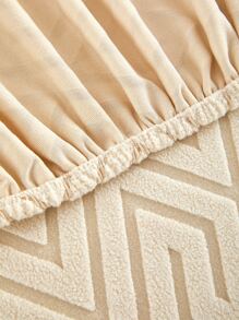 1入組幾何樣式有彈性沙發座套 - 米色 - 查看 5