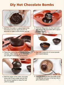 SHEIN Basic living 1 pieza Molde de hornear de silicona - Rojo - Ver 6