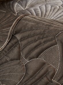 1pc Shell Quilted Sofa Cushion Cover - Dark Grey - View 4