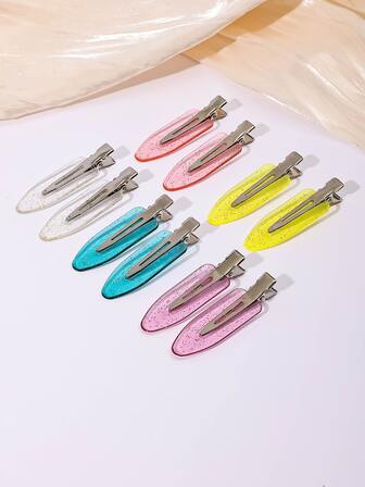 10 st Glitter Hårklämma