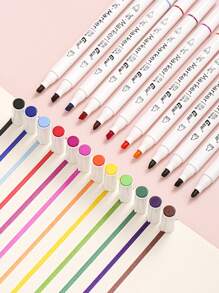 12 cái Bút đánh dấu màu hỗn hợp - Nhiều màu - Xem 1