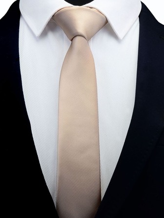 男士纯色领带，适合婚礼和商务使用，装饰休闲男士领带