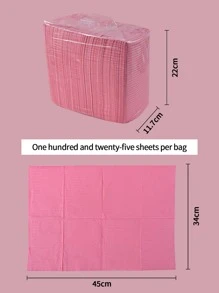 Waterproof Nail Tips Art Table Towels Mat 125pcs Nail Tips Art Paper Disposable 3 Ply Foldable Nail Table Mat Nail Tips Art Waterproof Pad For Salon Practice Manicure (Pink),Nail Supplies,Nail Tools,Nail Art Tools,Back To School,Nails,Nail Tools For Press On Nails - Pink - View 3