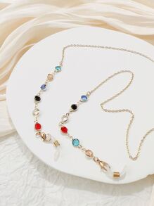 Chuỗi che mặt trang trí Rhinestone - Nhiều màu - Xem 3