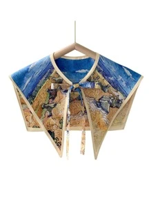 Figure Print Dickey Collar - Multicolor - View 3