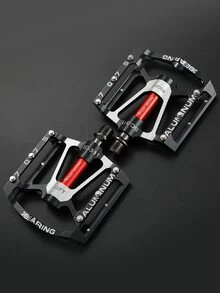 WEST BIKING 2pcs Letter Graphic Bicycle Pedal - Black - View 7