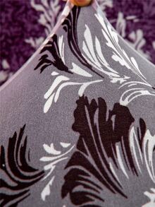 1pc Floral Pattern Stretchy Chair Slipcover - Multicolor - View 4