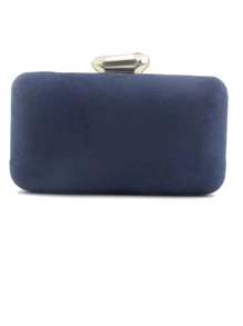 Sac boîte mini avec strass - Bleu marine - Voir 2