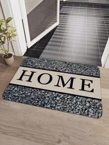 1入組石頭和字母圖案門墊 - 彩色 - 查看 1