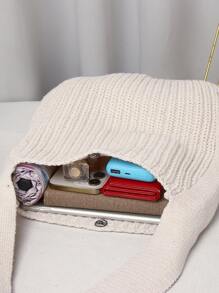 ENBEI Summer Vacation Beach Beach Bag, Fashionable And Elegant Crochet Handbag, Crossbody Bag Large Capacity Women's Shoulder Bag, Great For Summer, Vacation And Daily Use, Travel Essential For College Students, Business Casual Women Mother's Day Gift, Teacher's Day Gift, Wedding Bridesmaid Gift