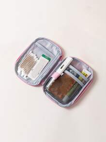 1/2/10pcs Portable Travel Medicine Organizer Pack,Boho Vibes - Pink - View 5