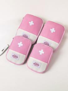 1/2/10pcs Portable Travel Medicine Organizer Pack,Boho Vibes - Pink - View 6