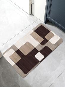 1pc Geometric Pattern Anti-slip Door Mat - Multicolor - View 4