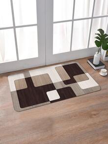 1pc Geometric Pattern Anti-slip Door Mat - Multicolor - View 5
