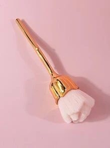 美甲灰塵清潔刷，1入組玫瑰形美甲工具指甲手柄刷，指甲刷去除指甲灰塵粉化妝刷，美甲刷清潔工具美甲刷，家用和專業美甲沙龍清潔指甲用指甲刷 - 彩色 - 查看 1