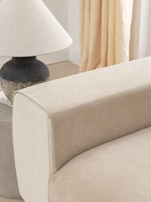 1pc Solid Color Sofa Towel - Beige - View 3