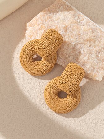 Round Stud Earrings
