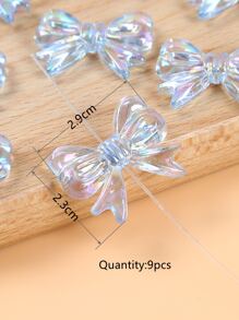 9入組/套蝴蝶結形狀DIY珠子 - 彩色 - 查看 5